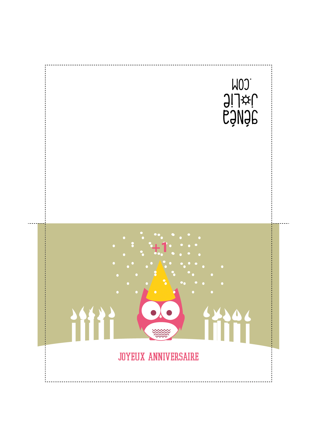 bon anniversaire carte geneajolie impression