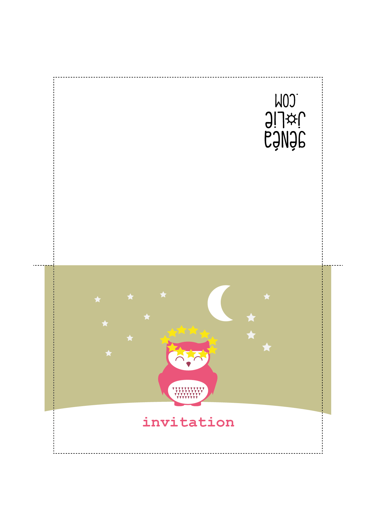 invitation carte geneajolie impression