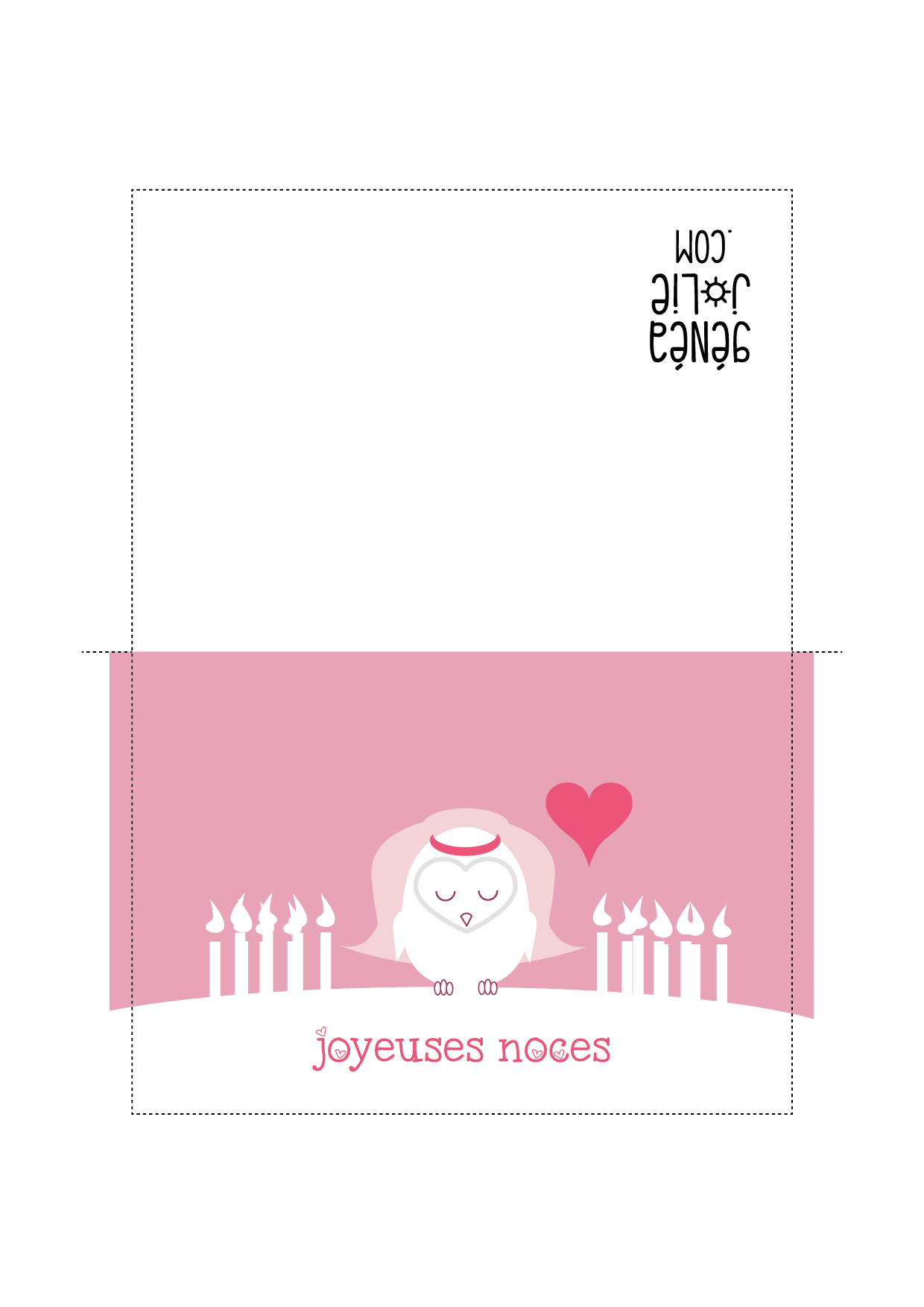 joyeuses noces carte geneajolie impression