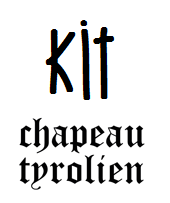 kit chapeau tyrolien